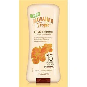 HAWAIIAN TROPIC SHEER TOUCH LOTION SPF 15 8 OZ 3 HAWAIIAN TROPIC SHEER TOUCH LOTION SPF 15 8 OZ