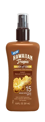 Hawaiian Tropic Touch Of Color Lotion Pump SPF15 6.8 Oz
