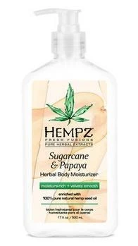 Hempz Sugarcane & Papaya Herbal Body Moisturizer 17 Oz
