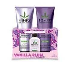 Hempz Vanilla Plum Gift Set 3 Piece 3 Hempz Vanilla Plum Gift Set 3 Piece