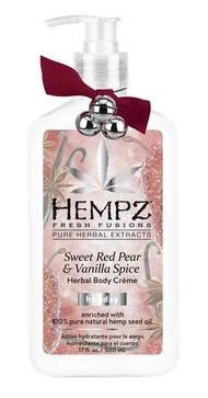 Hempz Triple Moisture Sweet Red Pear And Vanilla Spice Herbal Whipped Body Creme