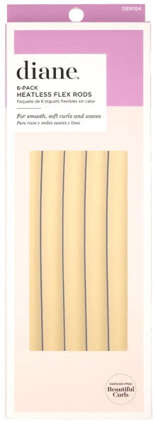 Diane Heatless Flex Rods 10 Inch X 9/16 Inch 6 Pack