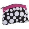 KINGSLEY BLACK AND WHITE DOTS COSMETIC BAG -Image Beauty Shop kingsley black and white dots cosmetic bag 1