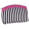KINGSLEY BLACK AND WHITE STRIPED COSMETIC BAG 2 KINGSLEY BLACK AND WHITE STRIPED COSMETIC BAG -Image Beauty Shop kingsley black and white striped cosmetic bag 1