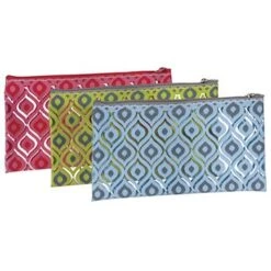 KINGSLEY CLEAR PAISLEY SMALL COSMETIC BAG