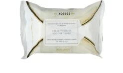 Korres Greek Yoghurt Cleansing & Makeup Removing Wipes 25 Ct
