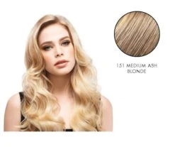 LuxHair HOW By Tabatha Coffey 16-18 Inch Circle Extension Medium Ash Blonde