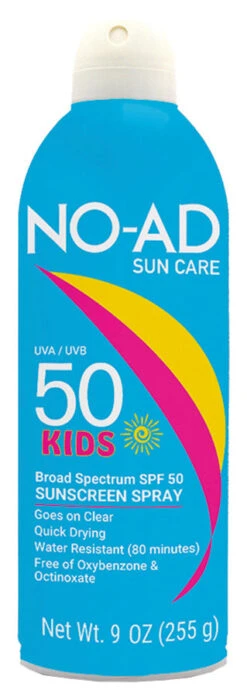 NO AD Sunscreen Kids Spray SPF50 9 Oz