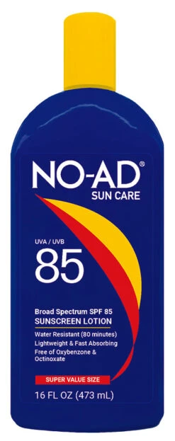 NO AD Sunscreen Lotion SPF85 16 Oz