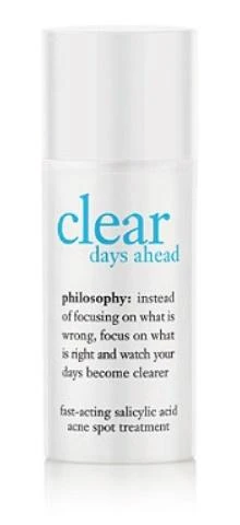 Philosophy Clear Days Ahead Salicylic Acid Acne Spot Treatment .5 Oz