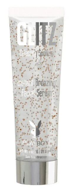 PLAYBOY SUNLESS GLITZ CELEBRITY SUNLESS INSTANT BRONZING FACIAL SERUM 1 OZ
