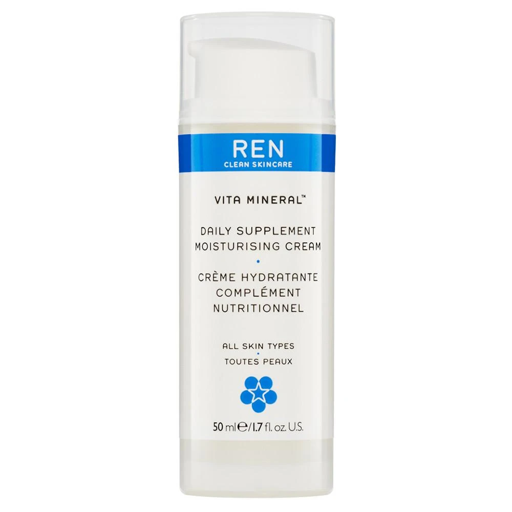 Ren Clean Skincare Vita Mineral Daily Supplement Moisturizing Cream 1.7 Oz 3 Ren Clean Skincare Vita Mineral Daily Supplement Moisturizing Cream 1.7 Oz