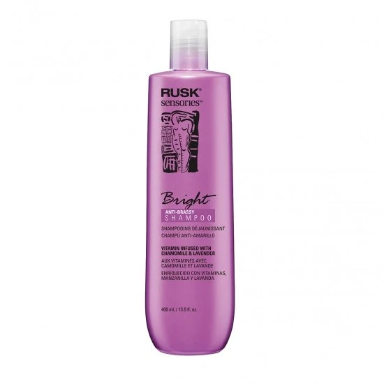 Rusk Sensories Bright Anti-Brassy Shampoo 3 Rusk Sensories Bright Anti-Brassy Shampoo