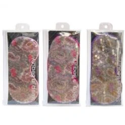 SWISSCO PAISLEY SEQUIN SLEEP MASK